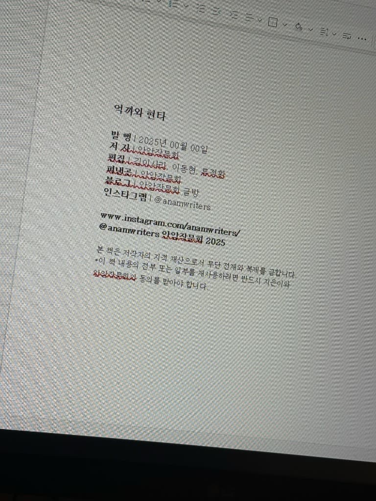 『억까와 현타』 전시 및 소개 자료